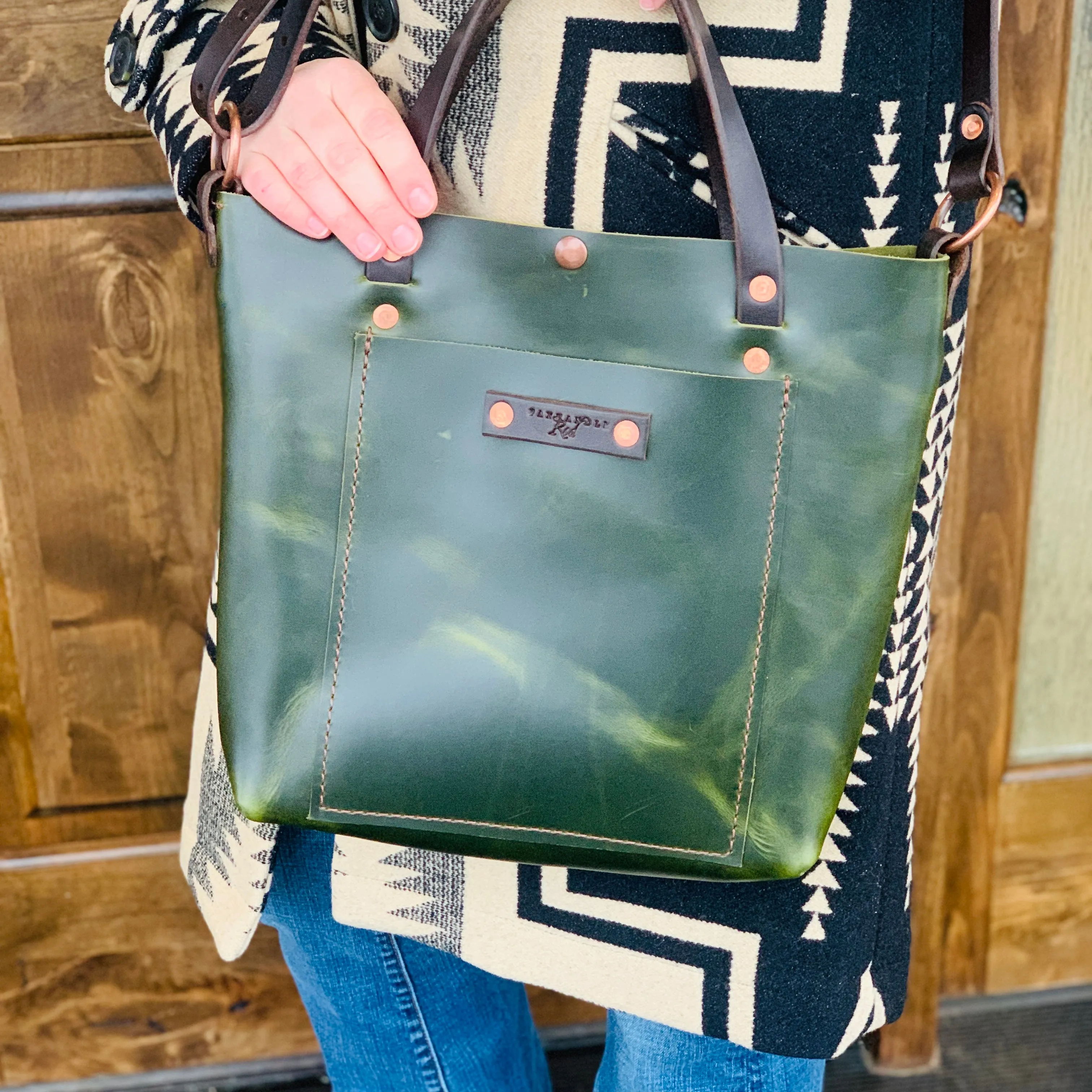 Green Crossbody Purse-Tote