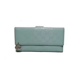 Gucci GG 'Pierce' Light Blue Leather Wallet | Pre Loved |