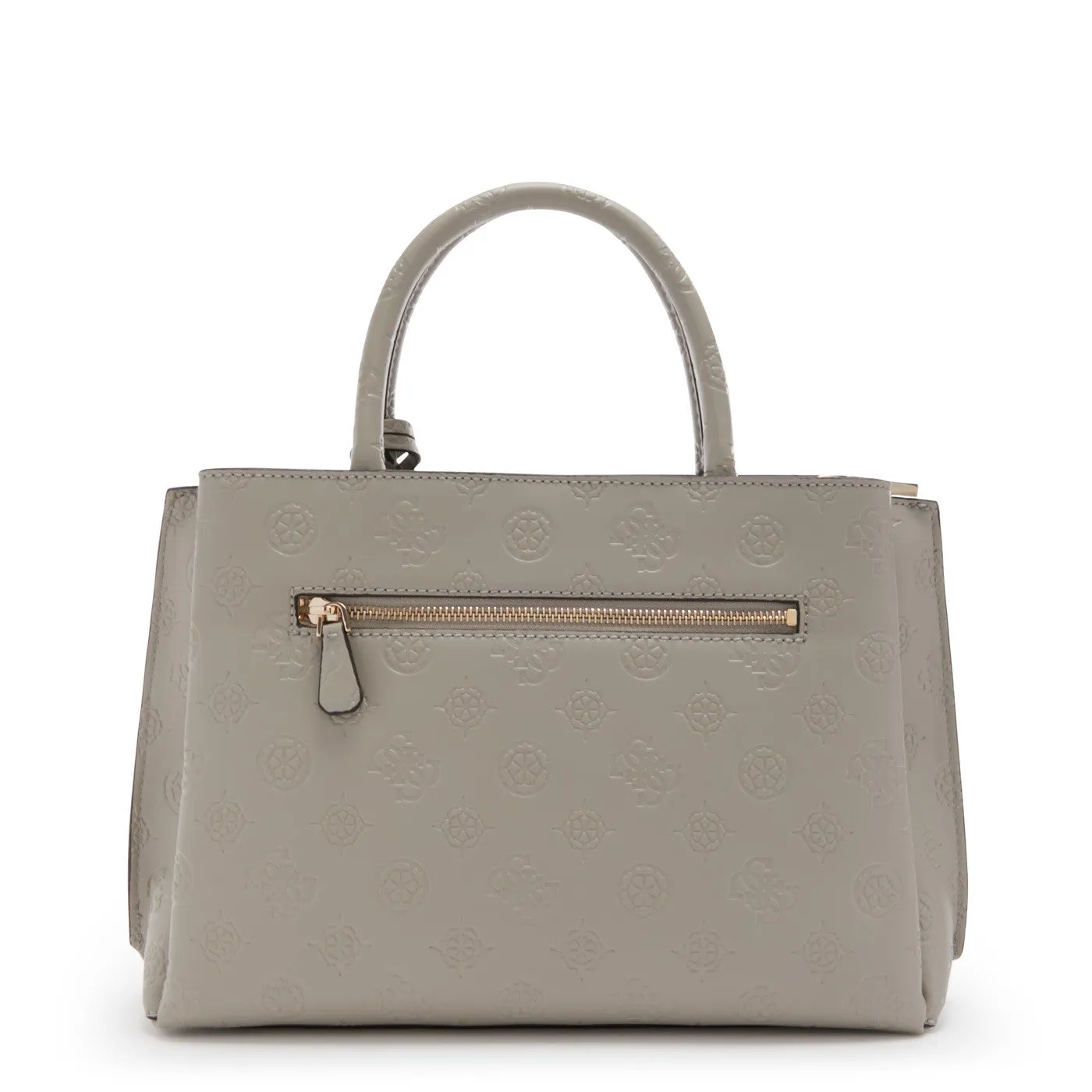 GUESS Jena Luxury Logo Satchel Taupe