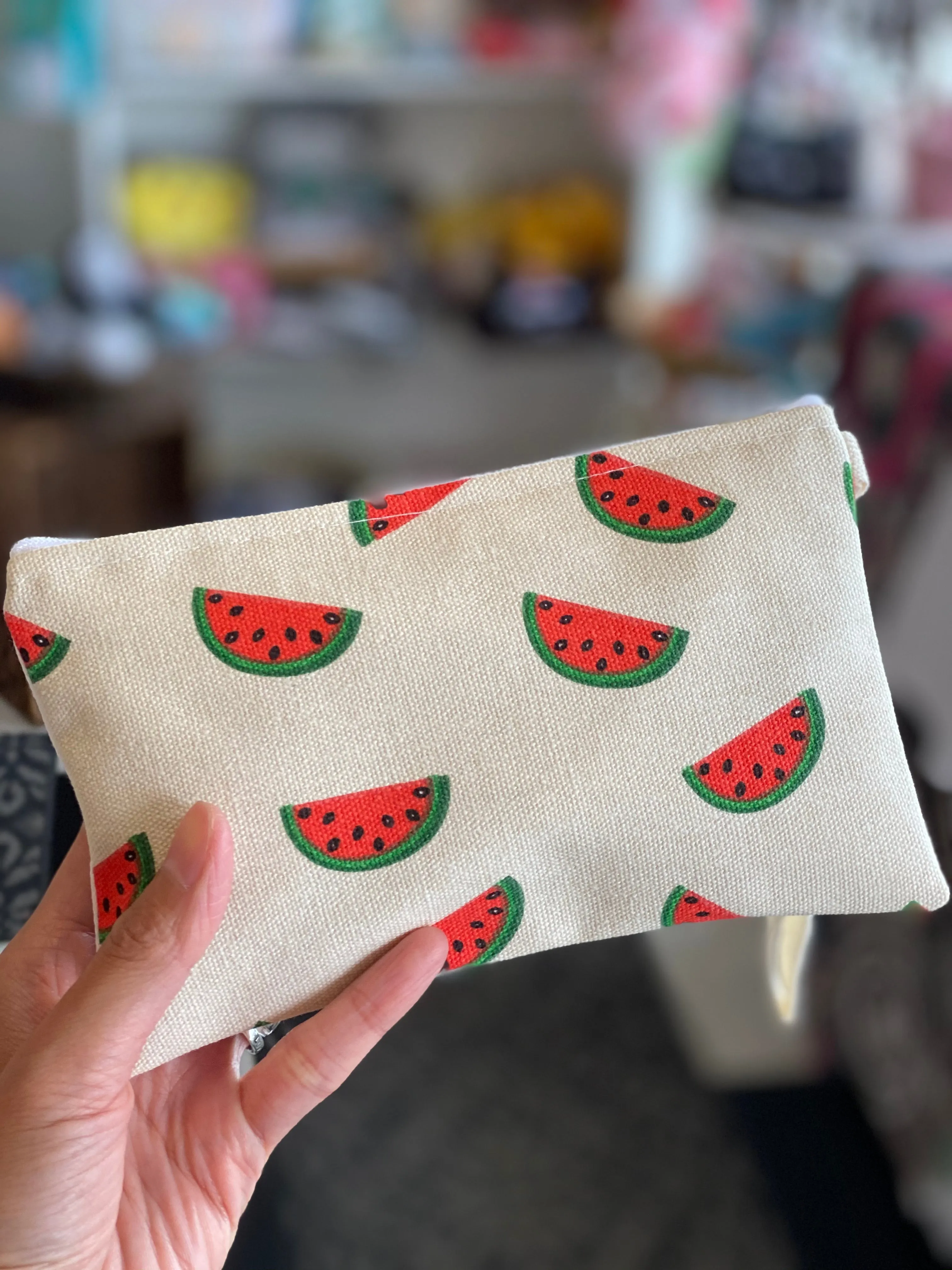 Handmade Cute Make Up/ Pencil Pouch with Wrist Strap