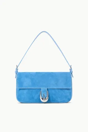 HARLOW BAG | STAUD BLUE SUEDE