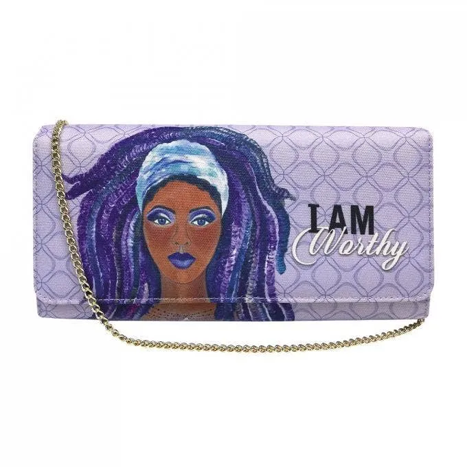 I Am Worthy Clutch Bag