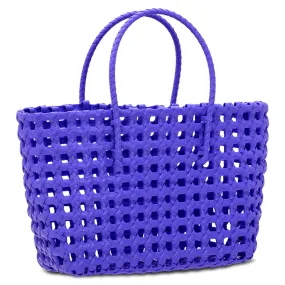 Iscream Purple Pink Woven Tote