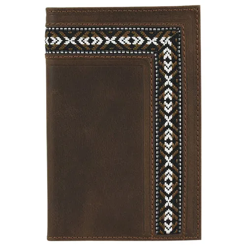 JUSTIN Low Profile Rodeo Wallet Aztec Trim