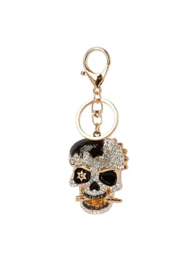 Key Ring - Skull Rhinestone