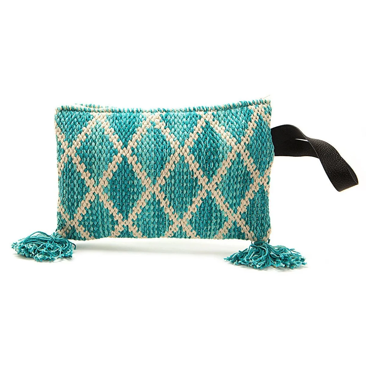 Kilim Pouch Bag - Aqua