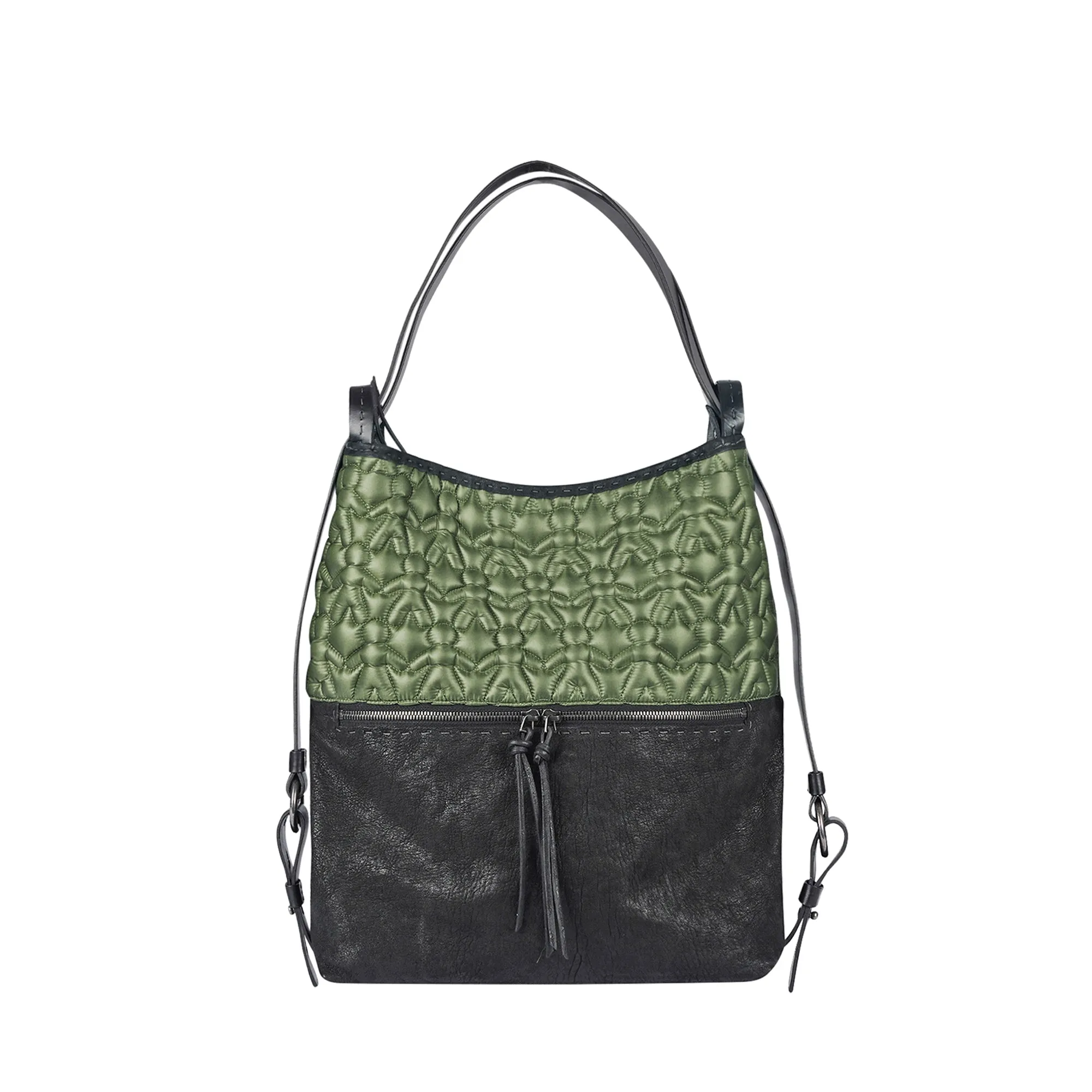 Lara Backpack L Omino Nylon Forest Green