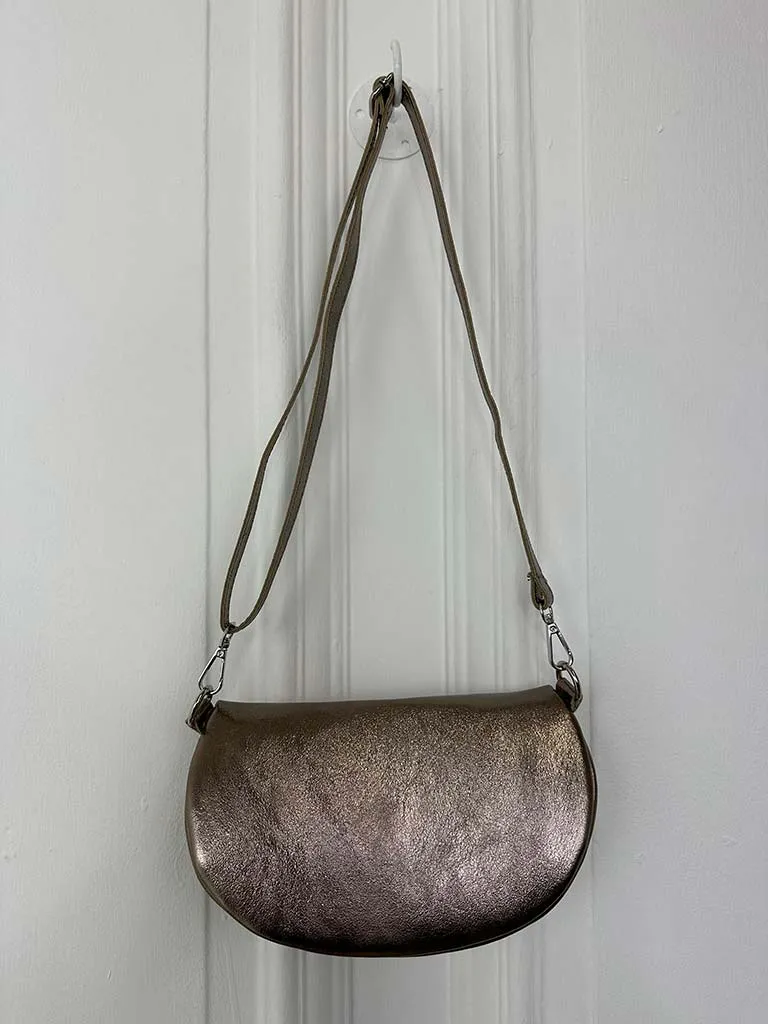 Leather Bumbag - Pewter