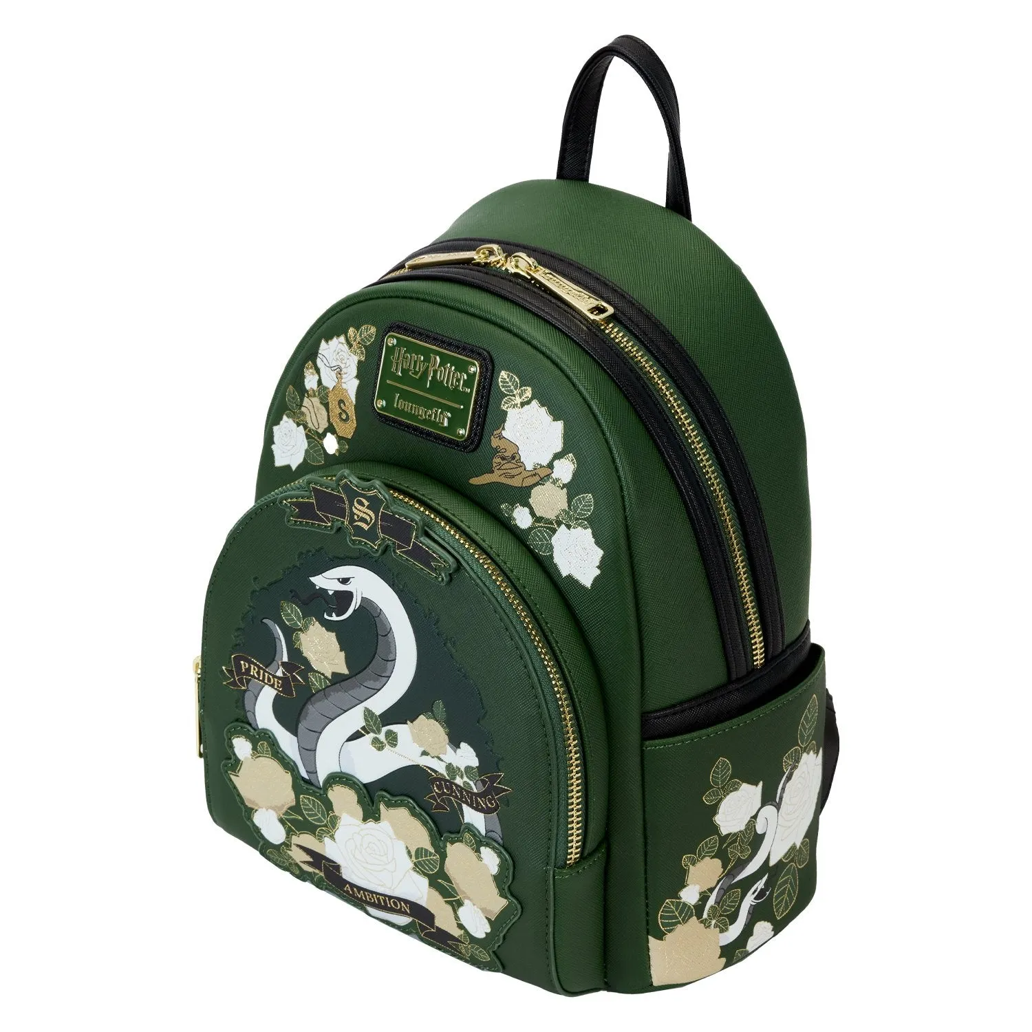 Loungefly Warner Brothers Harry Potter Slytherin House Tattoo Mini Backpack