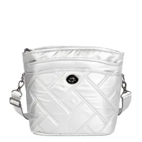 LUG Adagio Shoulder Bag in Metallic Silver