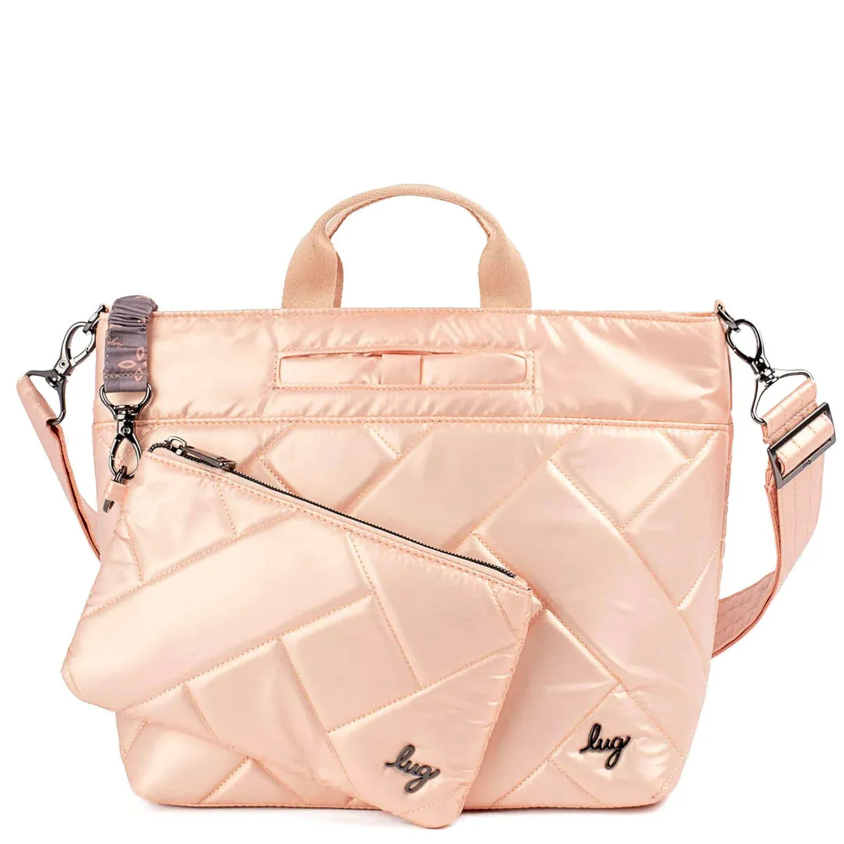 LUG Tenor 2pc Crossbody Bag in Metallic Rose Gold