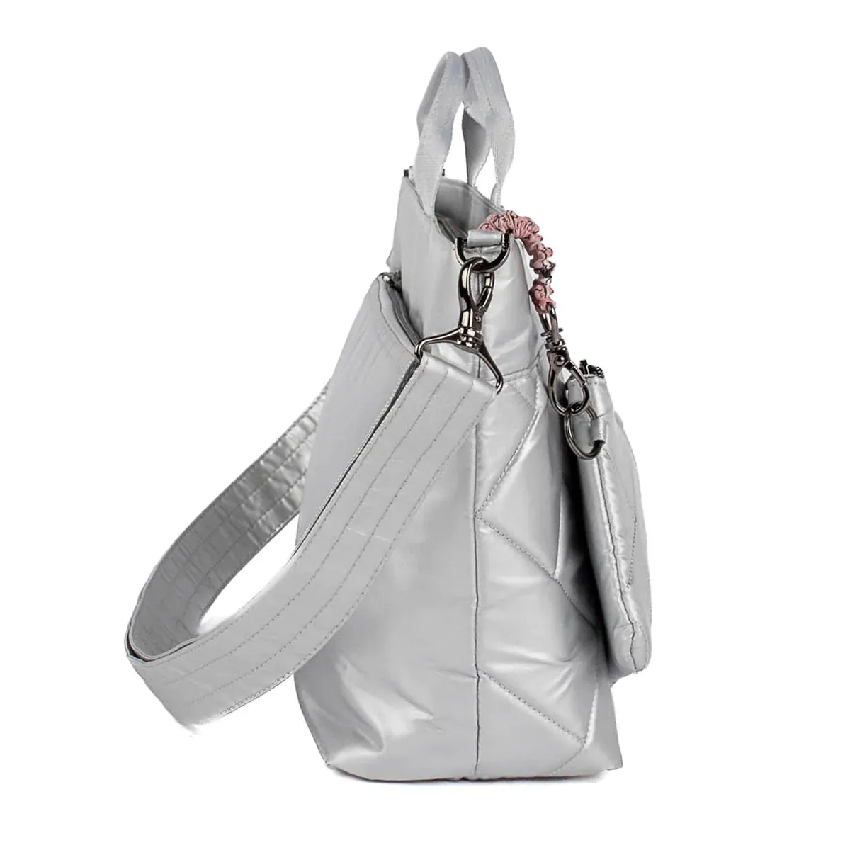 LUG Tenor 2pc Crossbody Bag in Metallic Silver