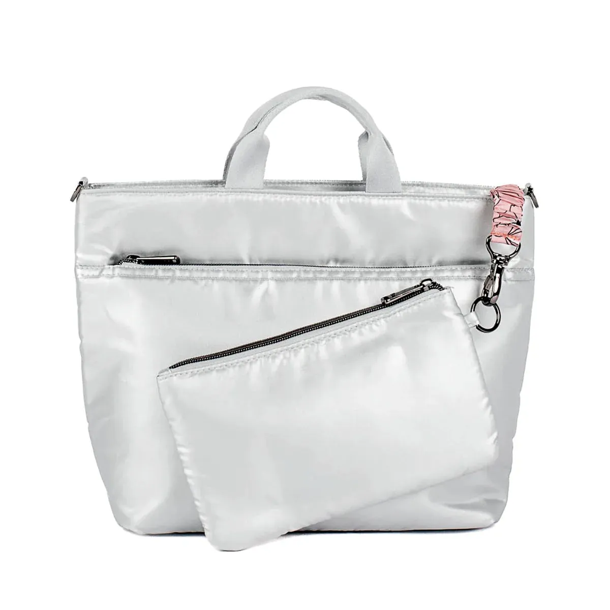 LUG Tenor 2pc Crossbody Bag in Metallic Silver