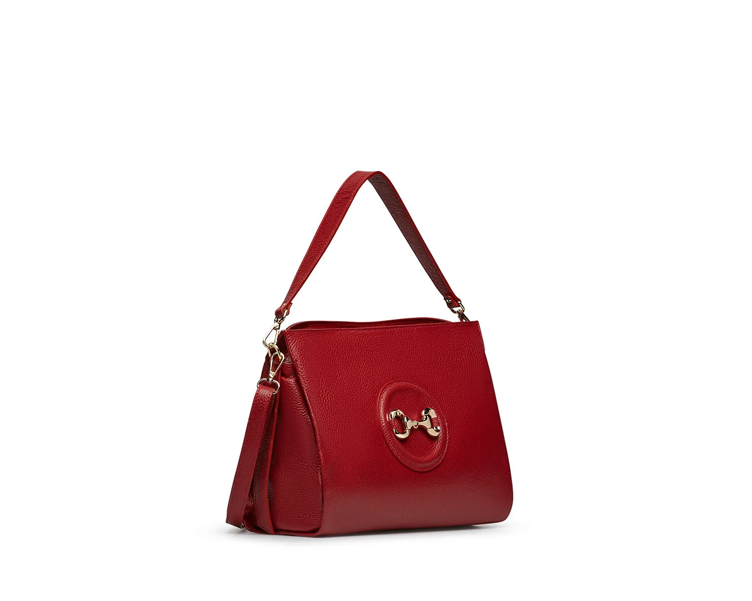 MARCO MOREO  Red Leather Shoulder  Bag