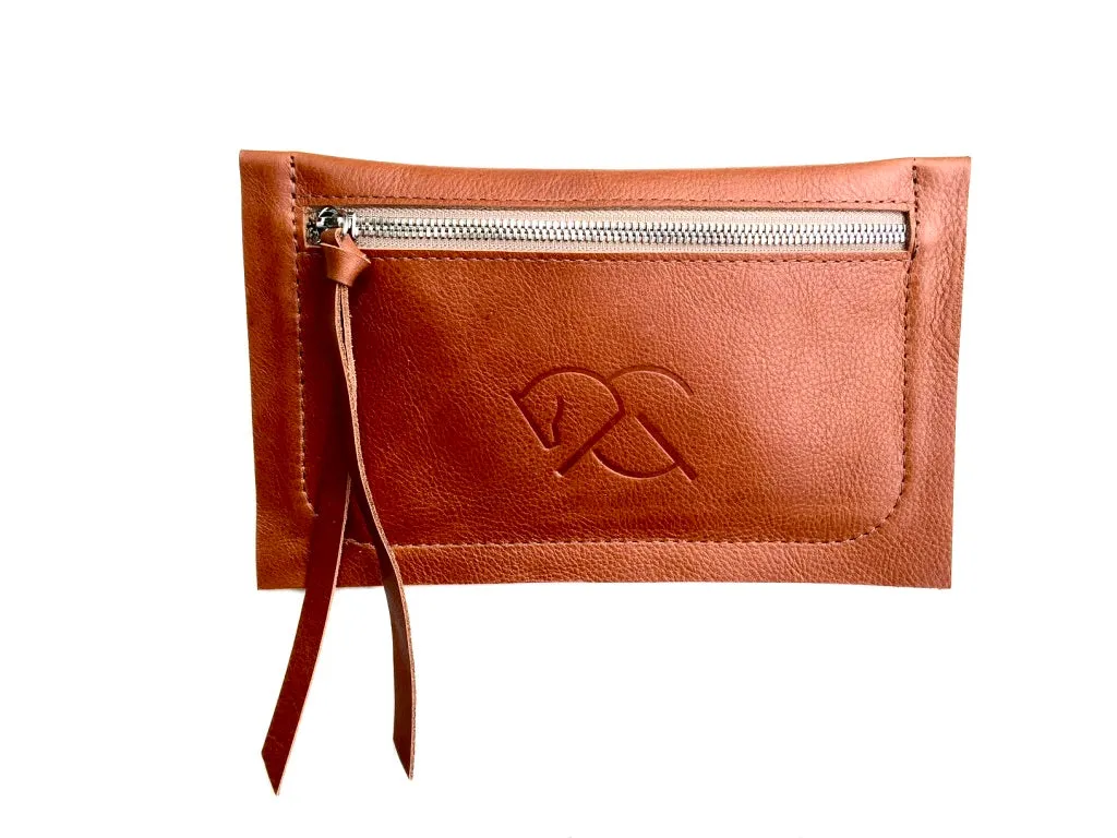 MARENGO CLUTCH | Leather Waist Bag | Hip Bag | Equestrian Leather Pouch - AtelierCG