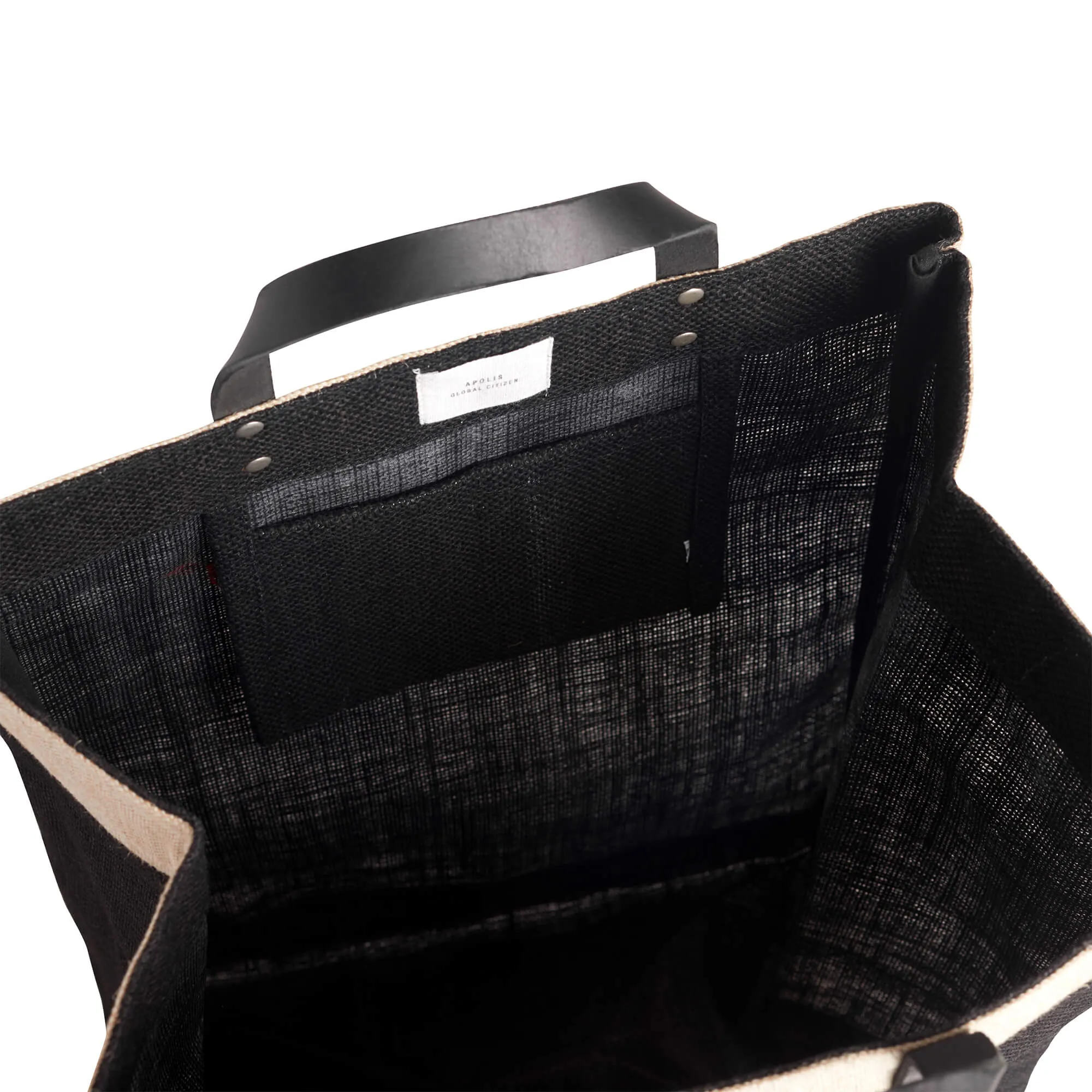 Market Bag in Black with “OUT OF OFFICE”