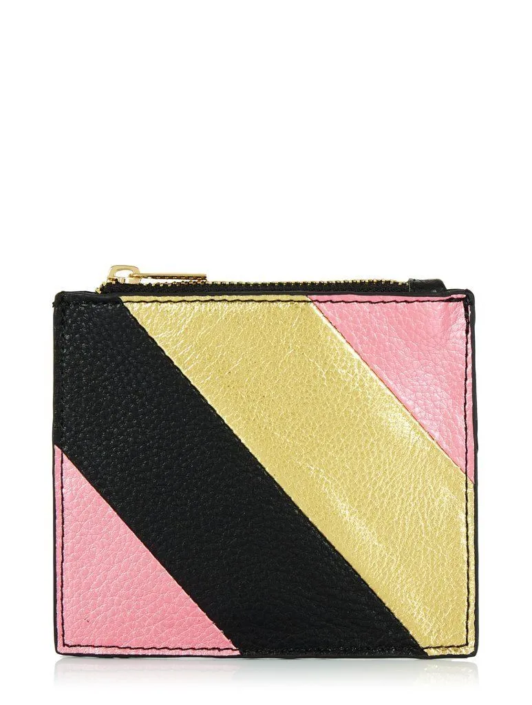 METALLIC STRIPE PURSE