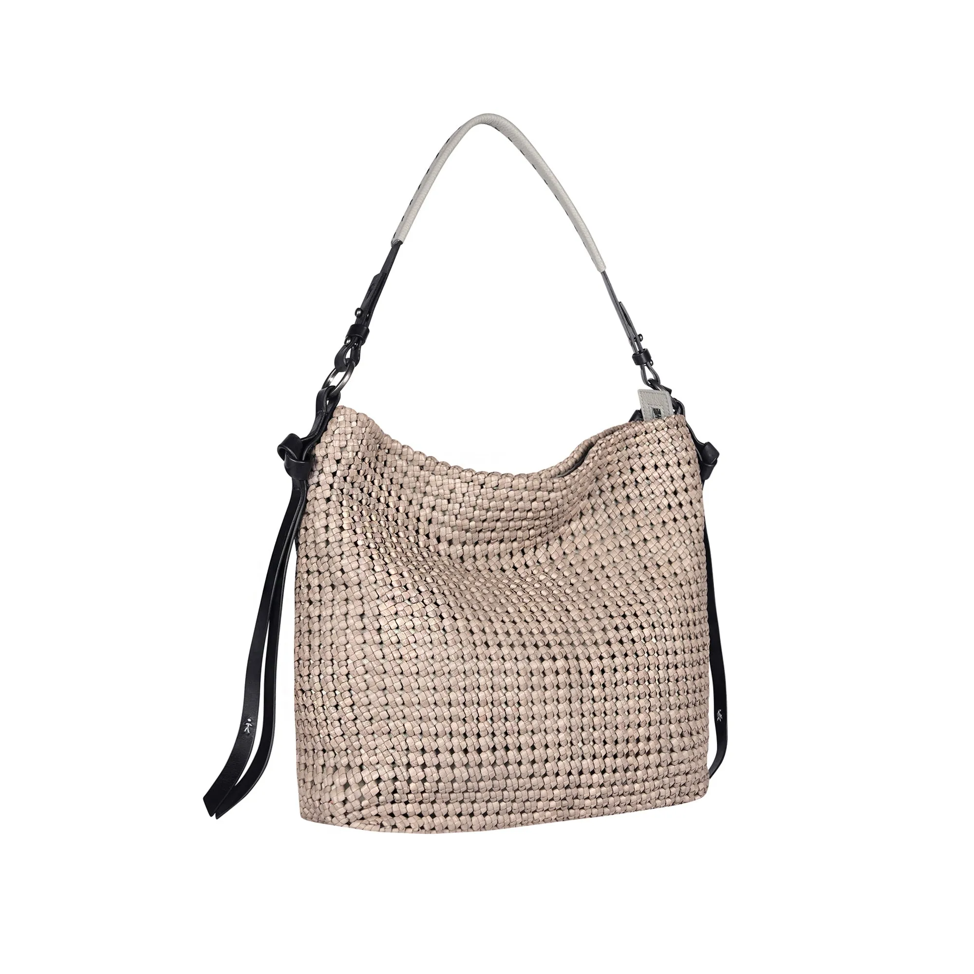 Monica M Greca Intreccio Crochet Beige