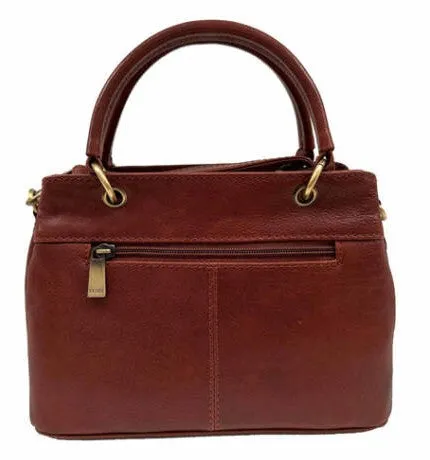 Nova 6145 Leather Ring Handle Handbag