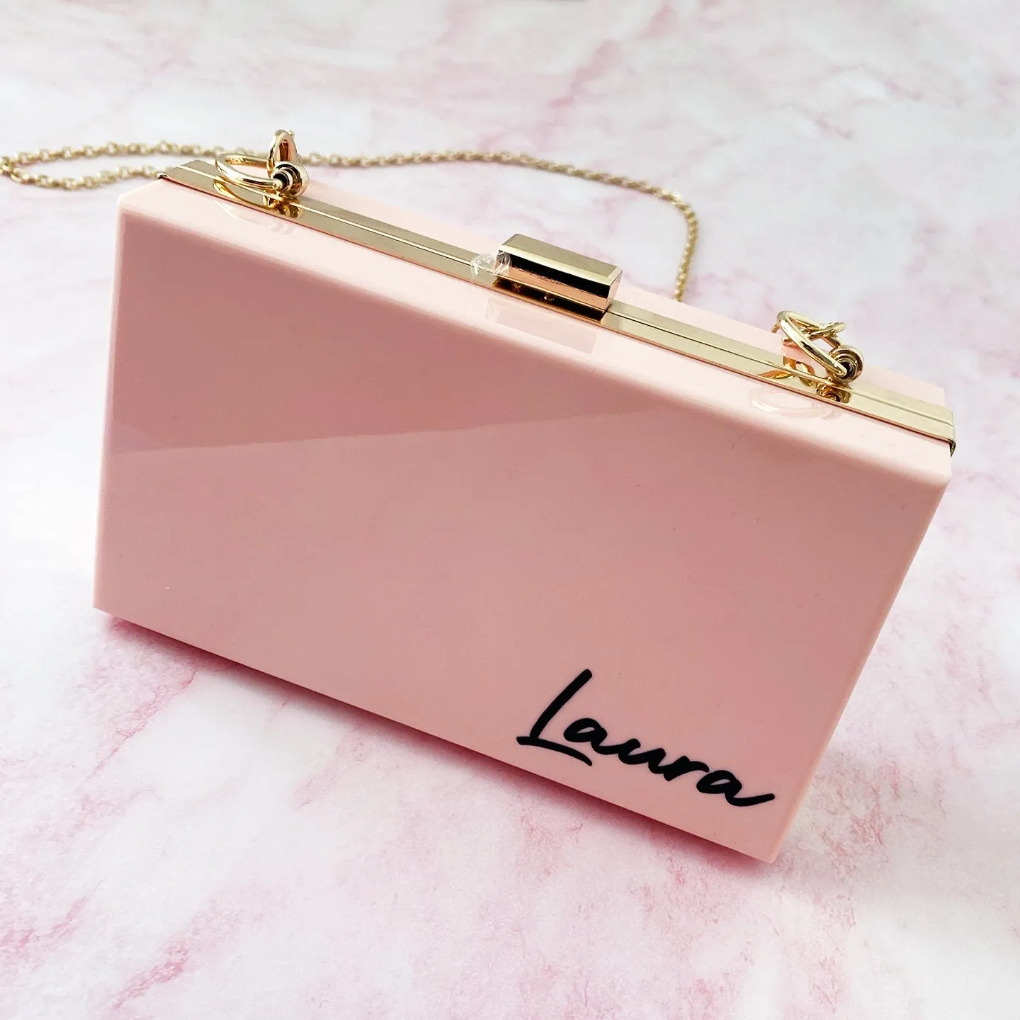 Personalized Acrylic Clutch Purse