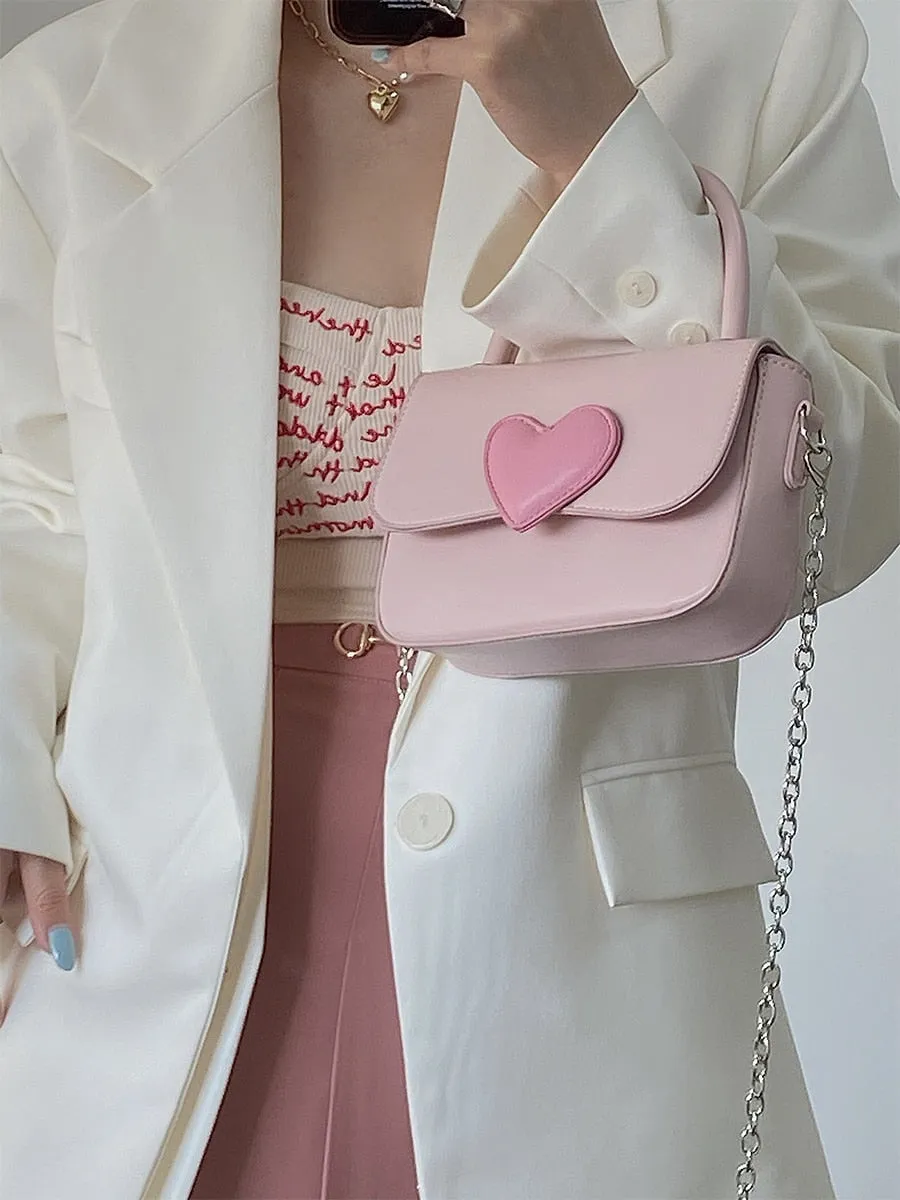 Pink Heart Purse - Cupcake