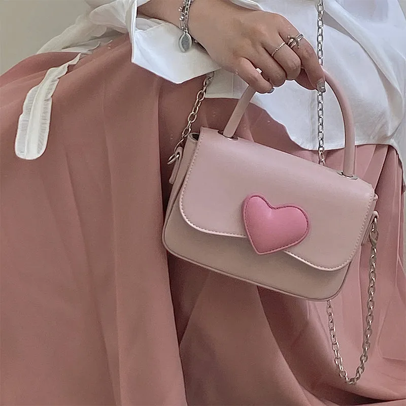 Pink Heart Purse - Cupcake