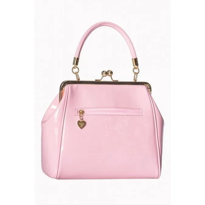 Pink Retro Patent Handbag