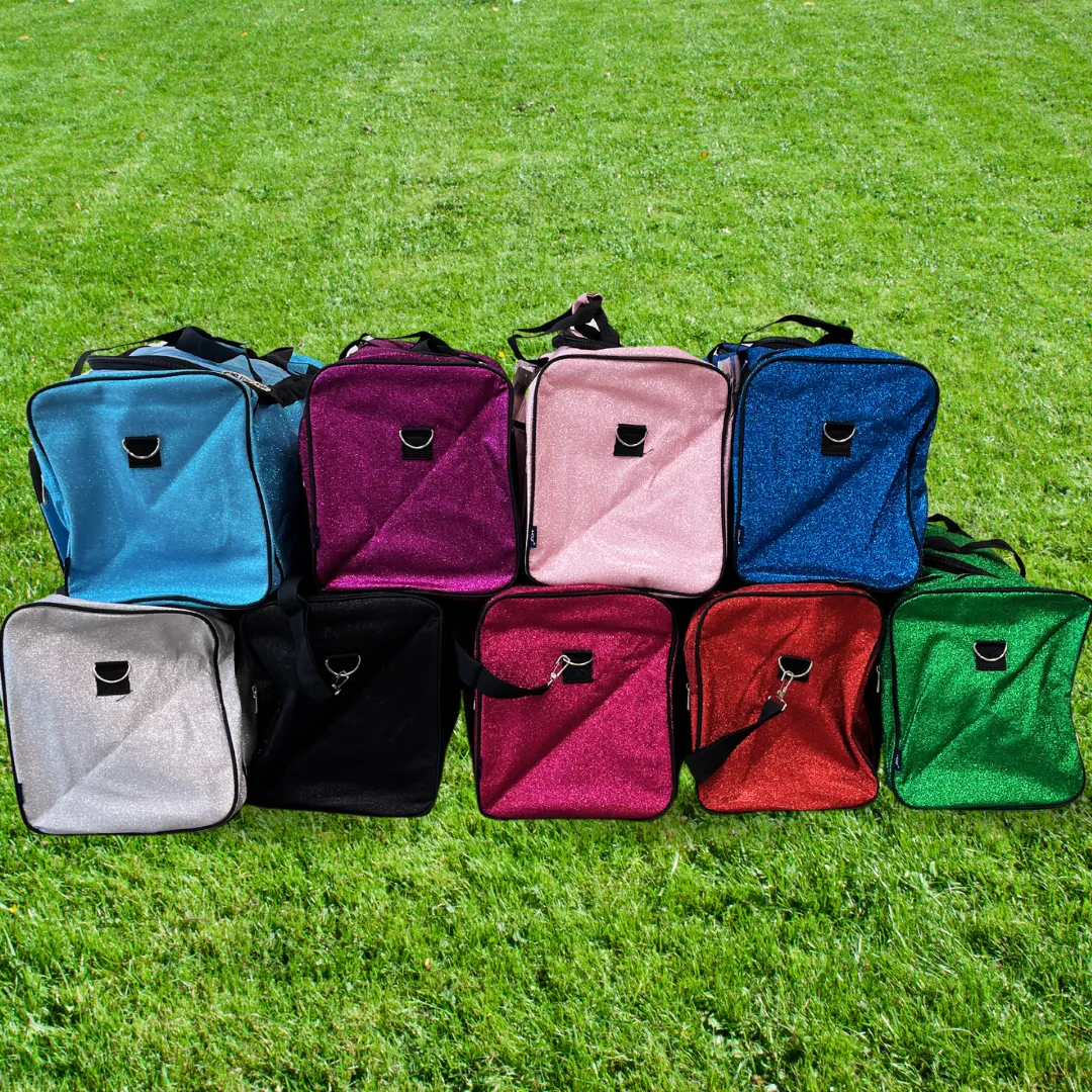 Purple Glitter NGIL Canvas 20 Duffle Bag all