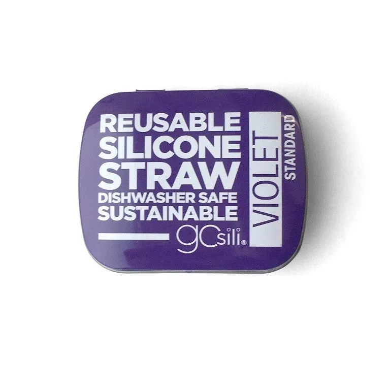 Reusable Silicon Straw   Tin