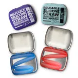 Reusable Silicon Straw   Tin