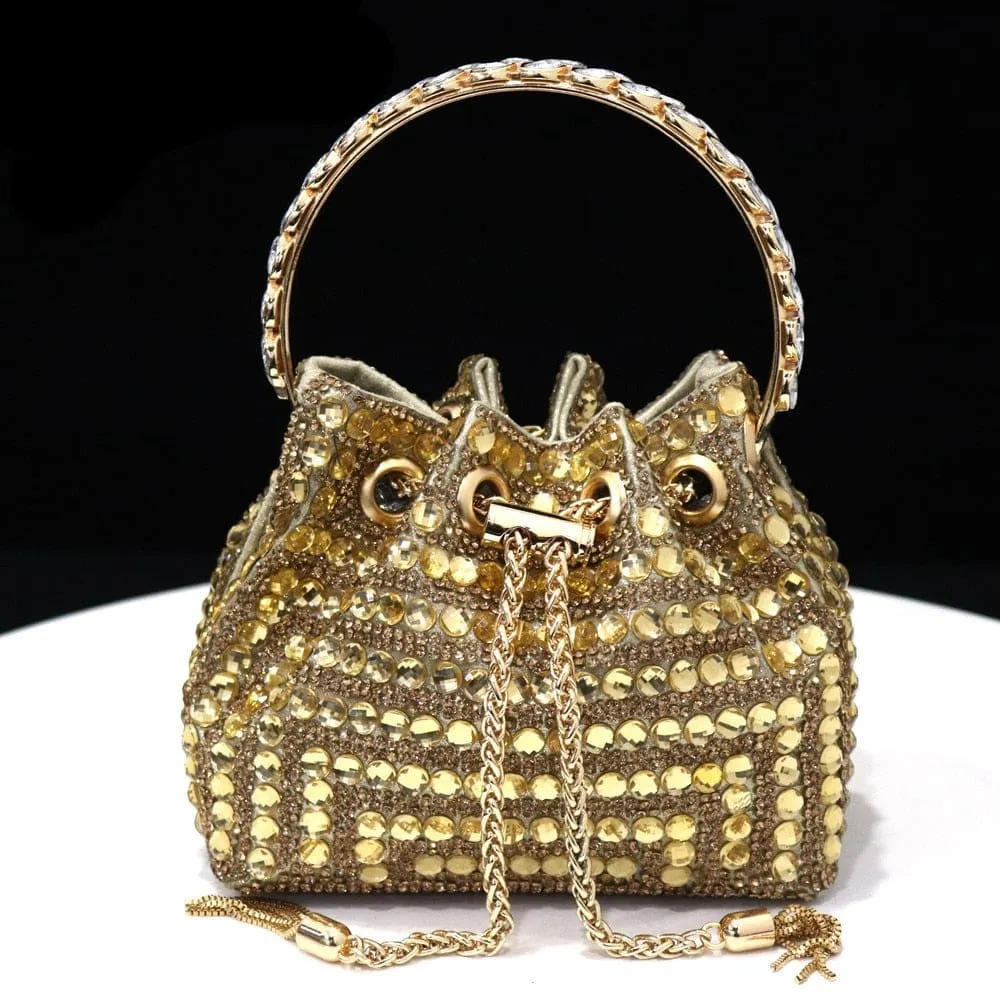 Rhinestones Bucket Bag