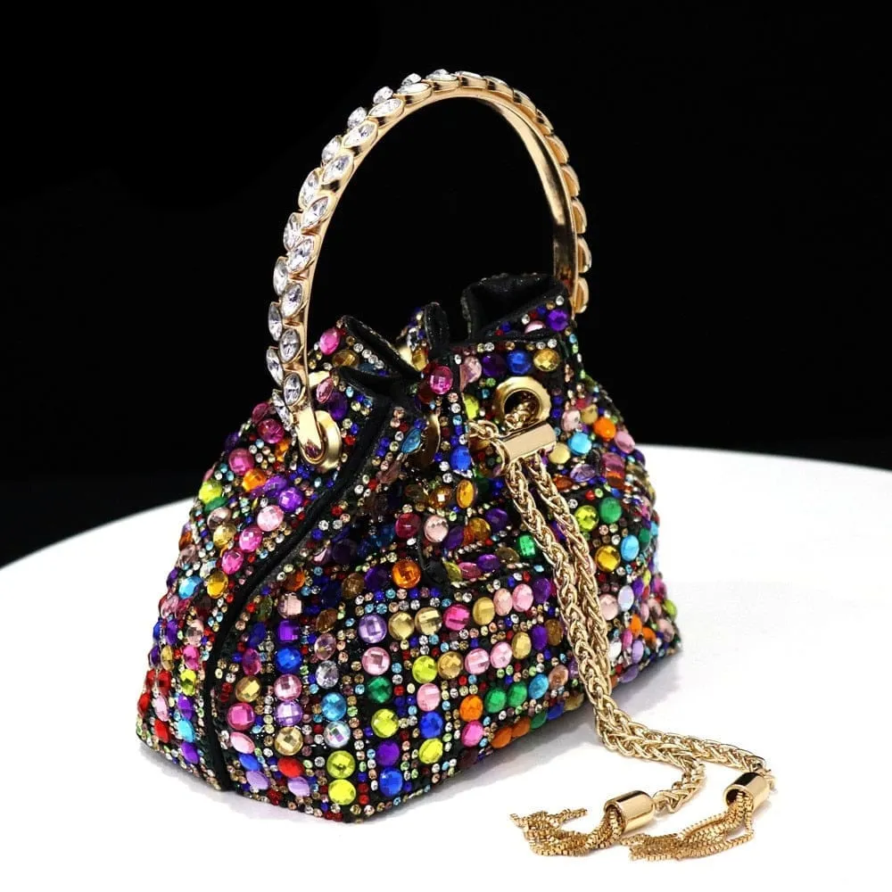 Rhinestones Bucket Bag