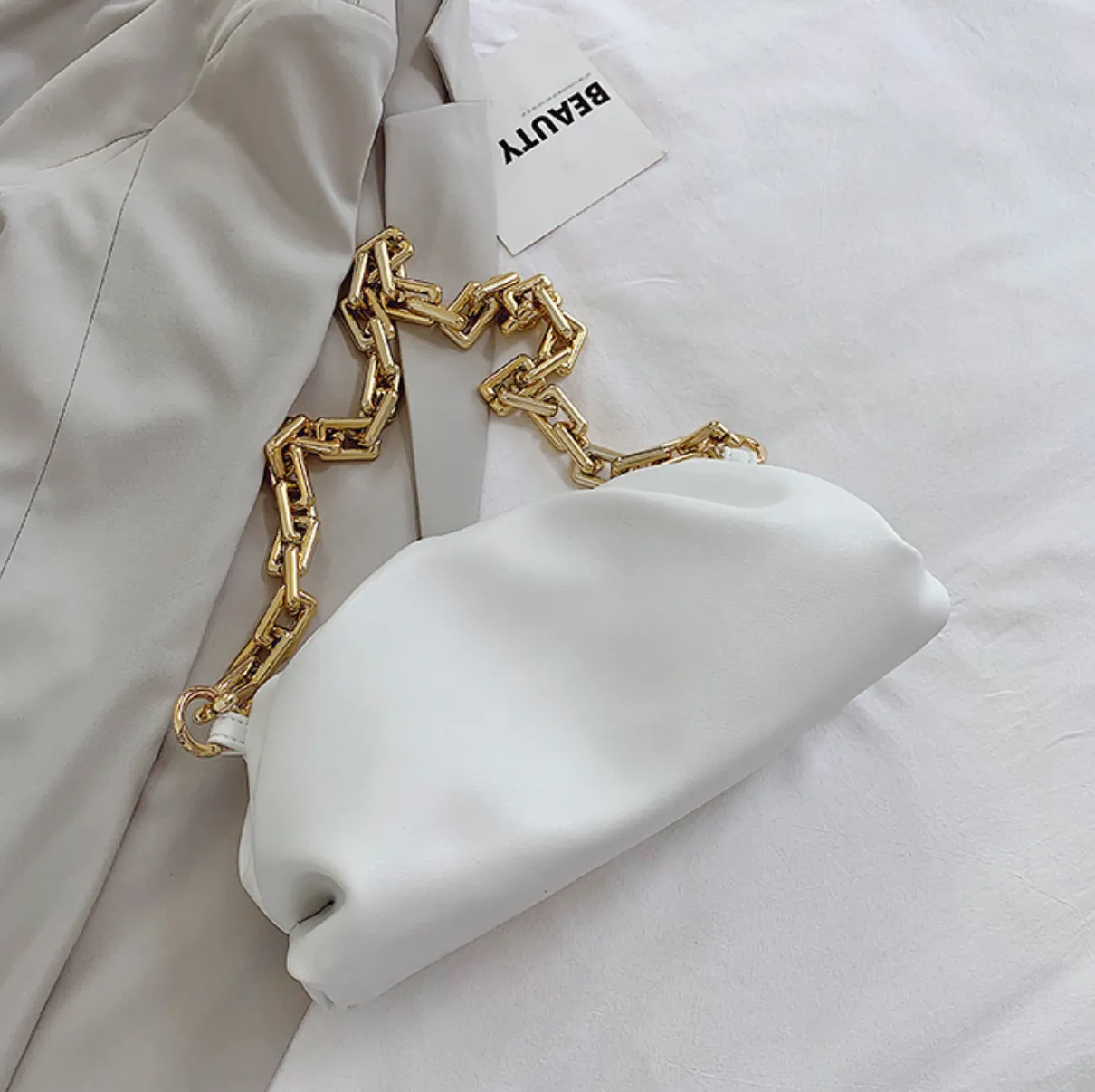 Rose Chunky Chain Bag