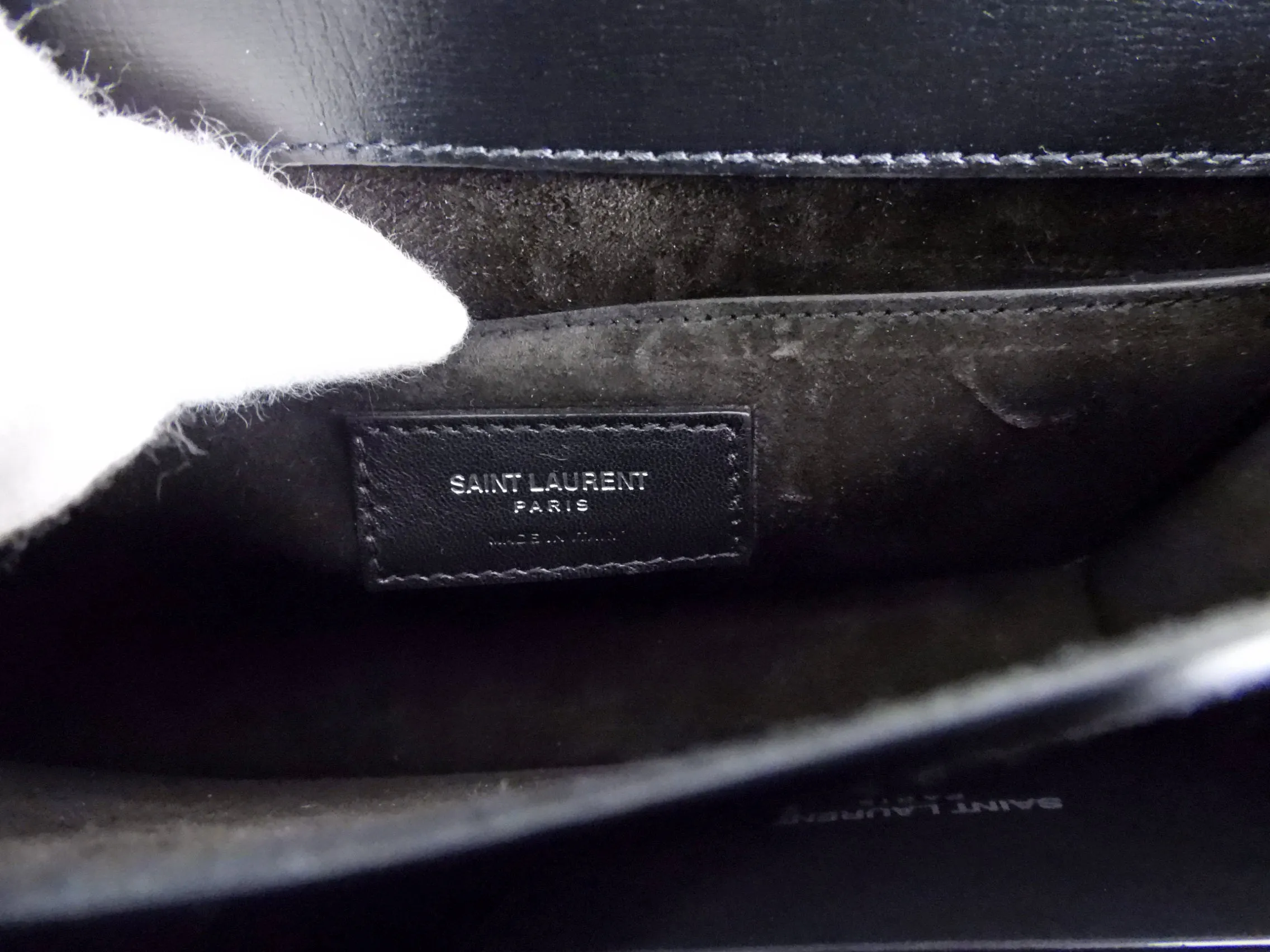 Saint Laurent Black Medium Sunset Bag SHW