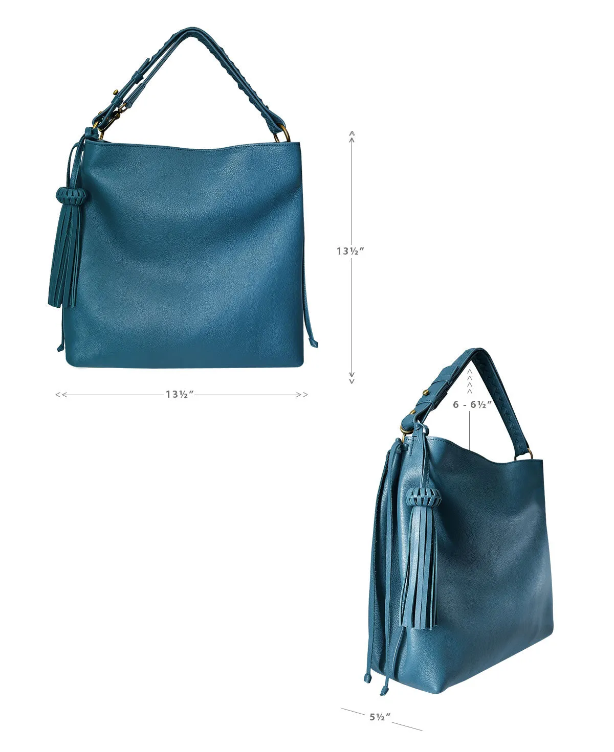 Shoulder Bag Bacalar Blue Leather