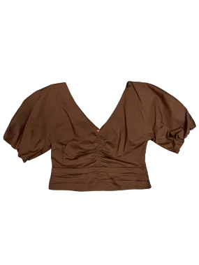 Size 14 - Staud Brown Ruched Top