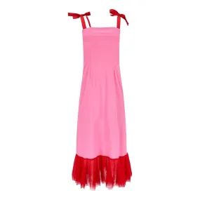 Staud Tulle-Trimmed Cotton Dress. Size 4US