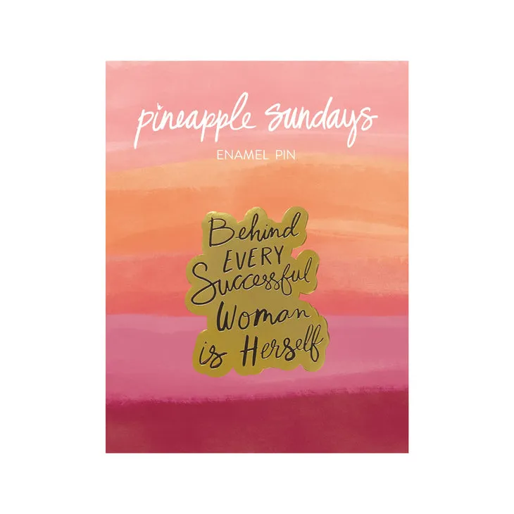 Successful Woman Enamel Pin