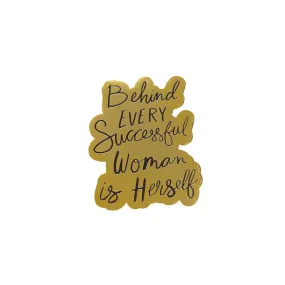 Successful Woman Enamel Pin