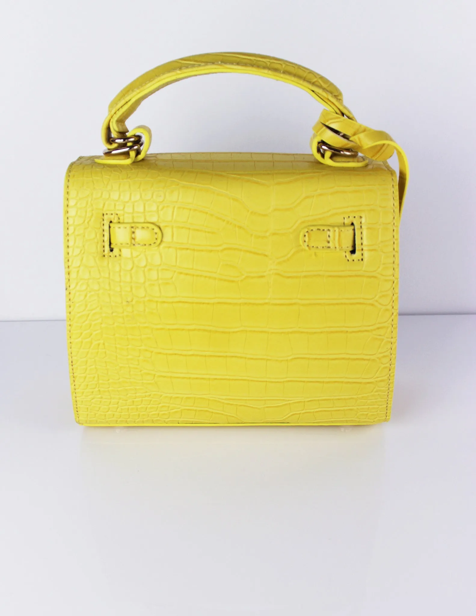 SUDE HANDBAG- YELLOW