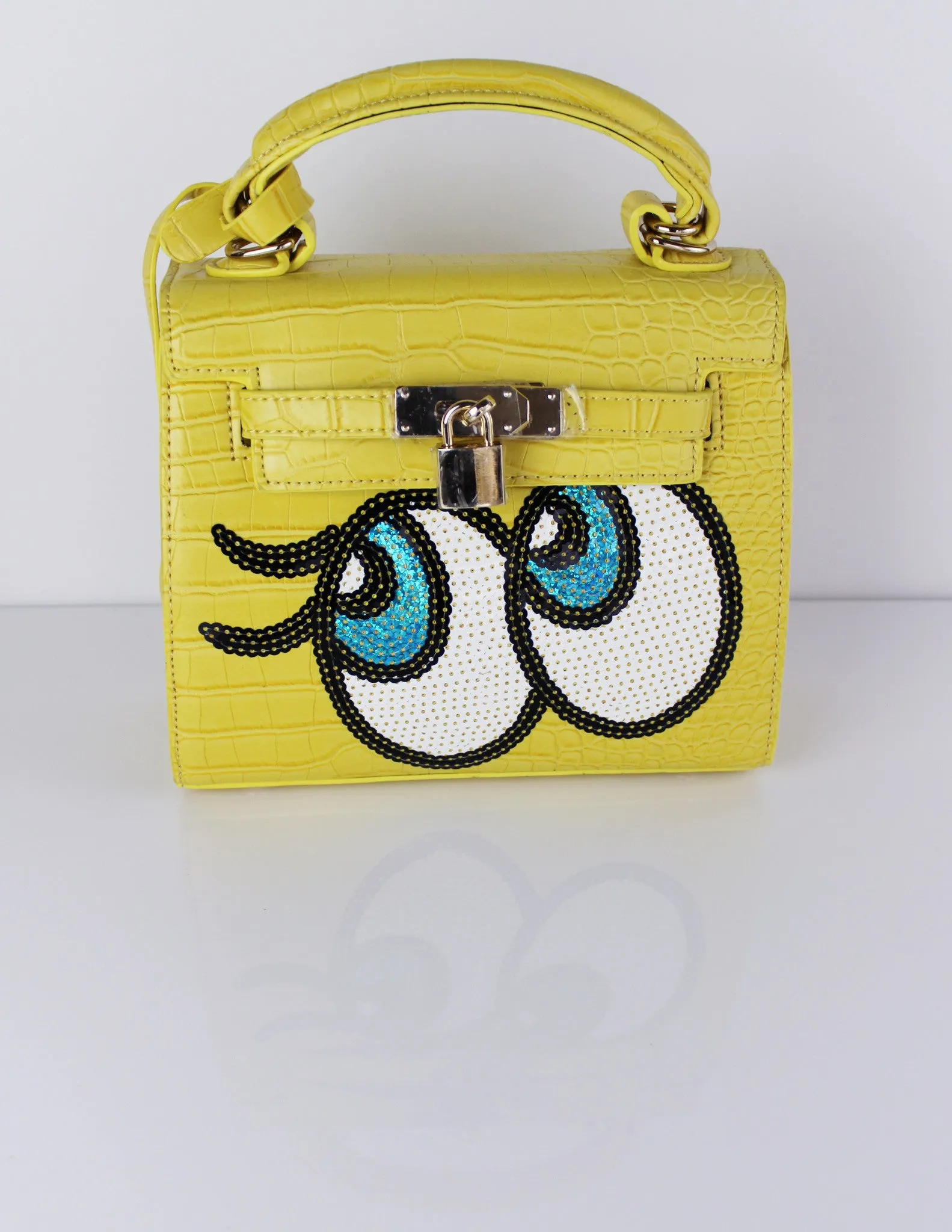 SUDE HANDBAG- YELLOW