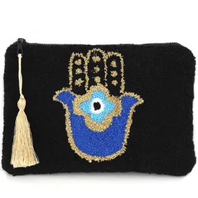 The Black Kaff Tufted Clutch