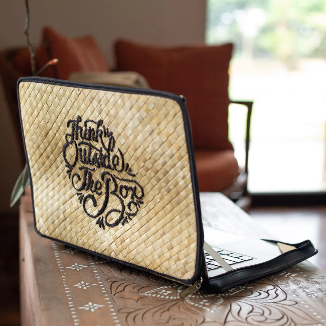 Think Outside The Box Laptop Case in Natural