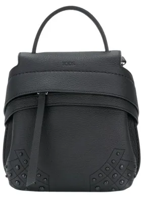 Tod's Medium Leather Studded Wave Backpack