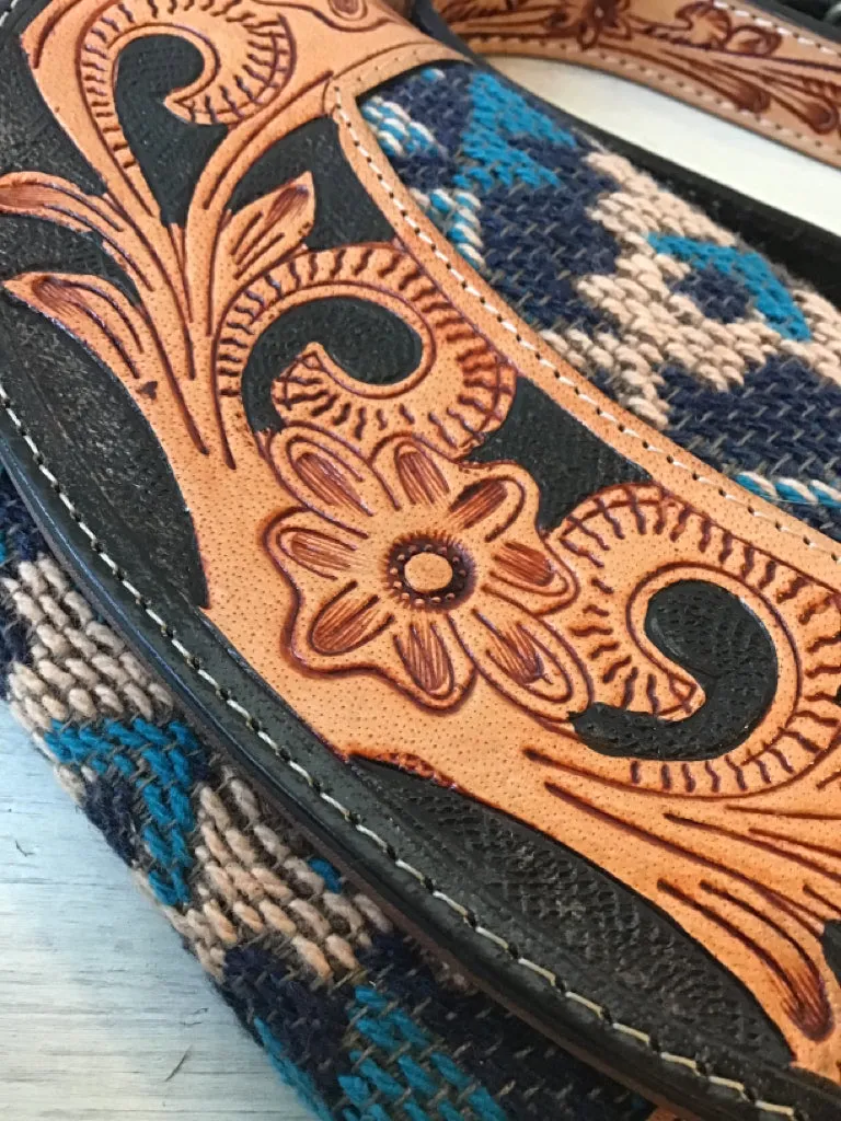 Tooled Crossbody Wallet