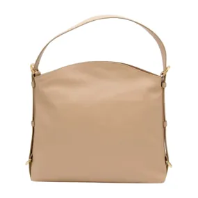 UNISA Cream Leather Shoulder Bag ZMARIE