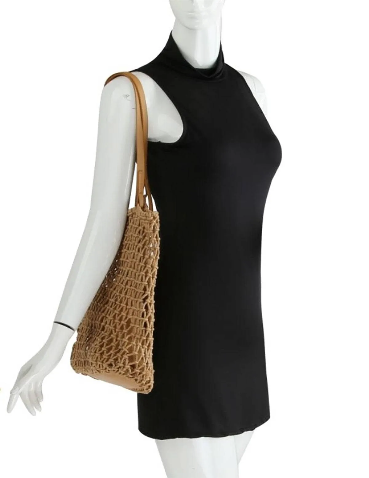 Vegan Leather Net Tote Bag - As-Is-Clearance