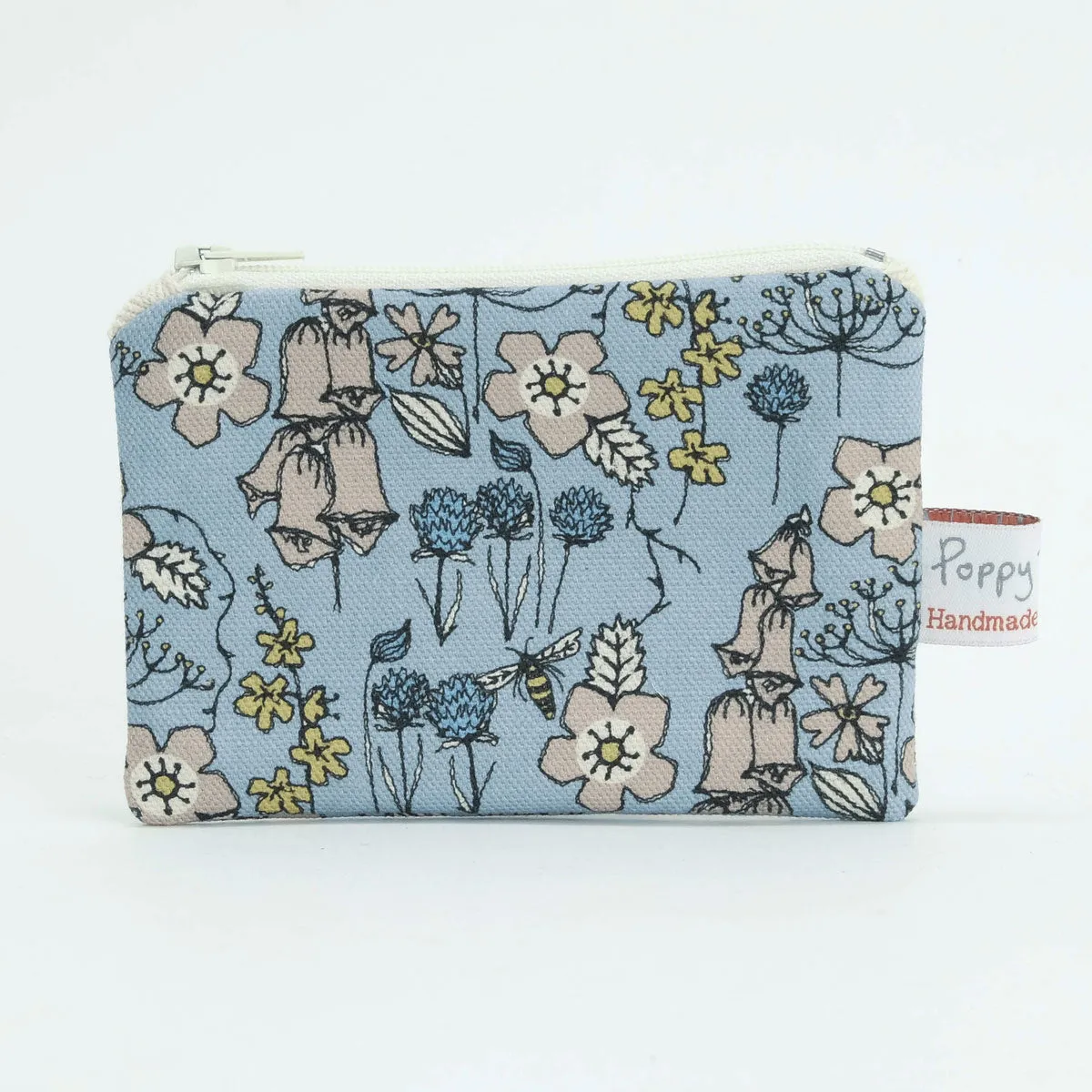 wild flowers small coin purse