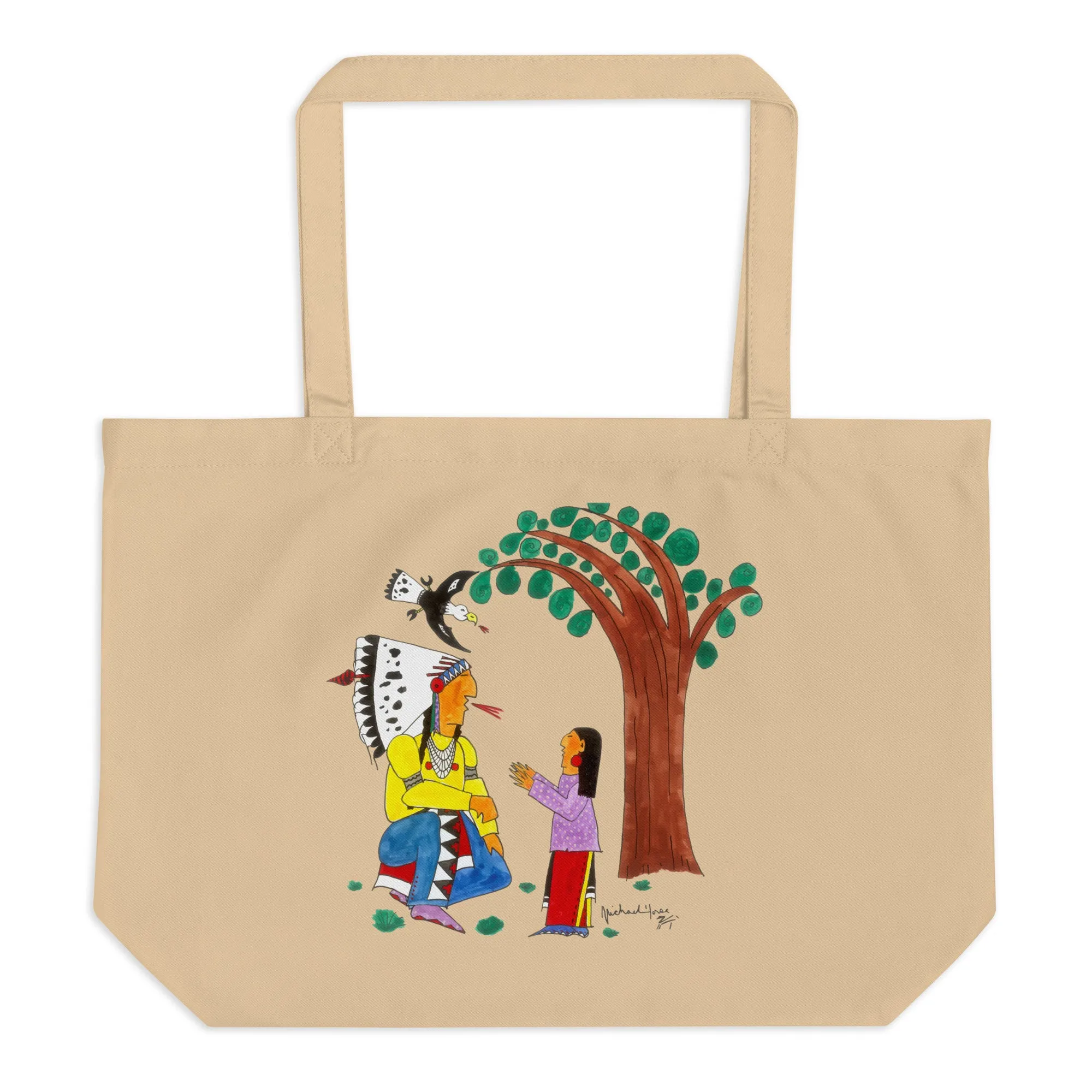 Wisdom - Large Organic Tote Bag