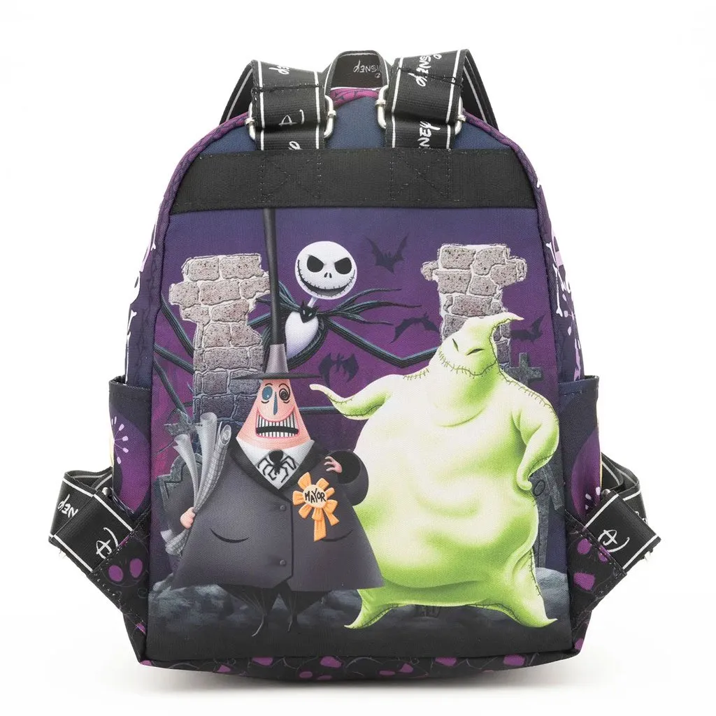 WondaPop Disney Nightmare Before Christmas Halloween Town Gang 13 Nylon Mini Backpack